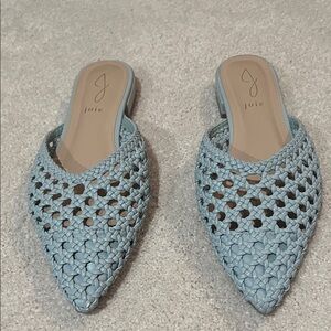JOIE Behold Woven Mule – Light Blue | Size 9